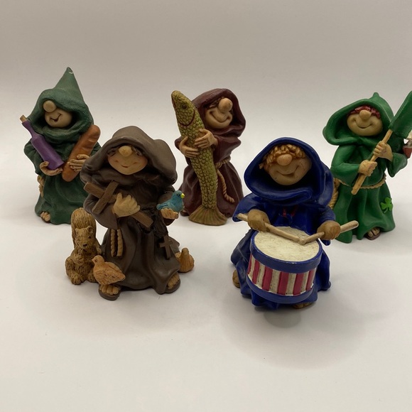 Vintage Friar Folk 23 Pc Monk Collection By Maureen Carlson - Picture 3 of 15